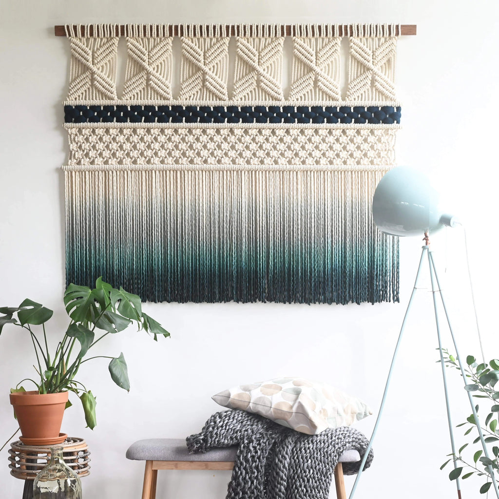 Large Geometric Macramé Wall Hanging