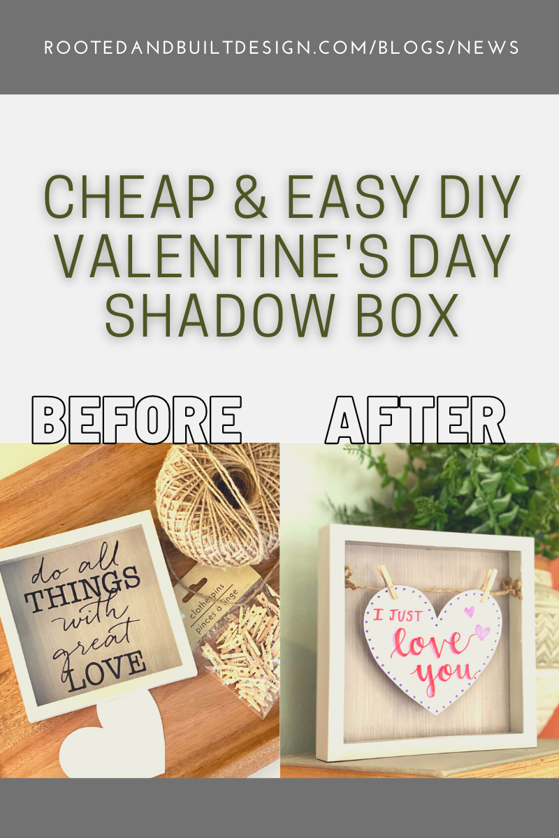Cheap & Easy DIY Valentines Day Shadow Box