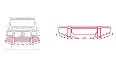 Mercedes G-Wagon G6 Front Bumper