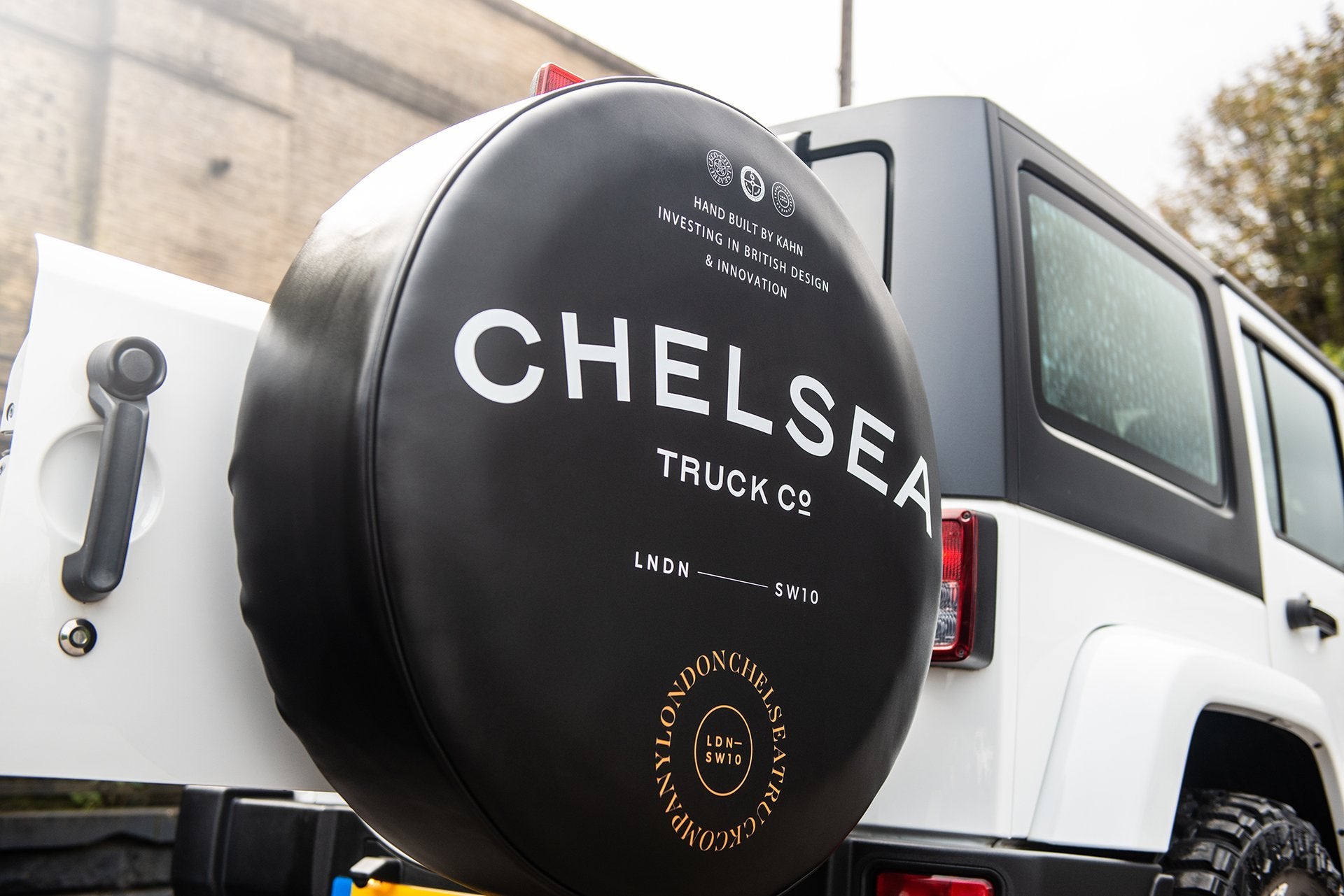 Jeep Wrangler JK Spare Wheel cover | Chelsea Truck Co - Project Kahn