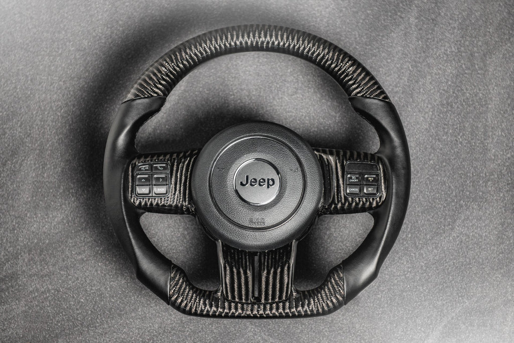 Jeep Wrangler JK (2011-2018) Exposed Carbon Steering Wheel - Project Kahn