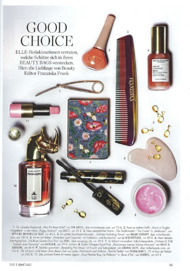 ELLE GERMANY WITH SUBLIME HYDRATING SERUM FROM NAZAN SCHNAPP