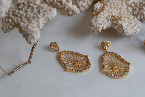 Oriental Gold Earrings
