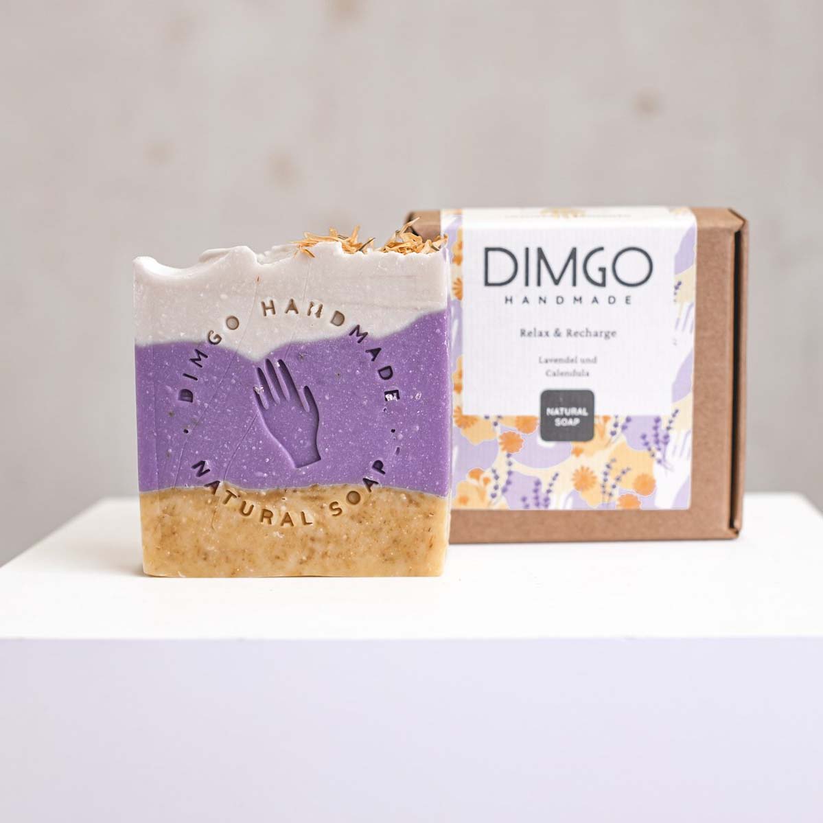 Dimgo Handmade Vegange Naturseife Relax & Recharge Lavendel Calendula nordery