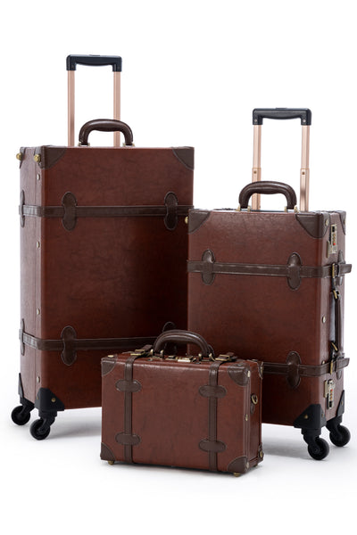 Shop UNIWALKER 2 Piece Vintage Luggage Set 26 – Luggage Factory