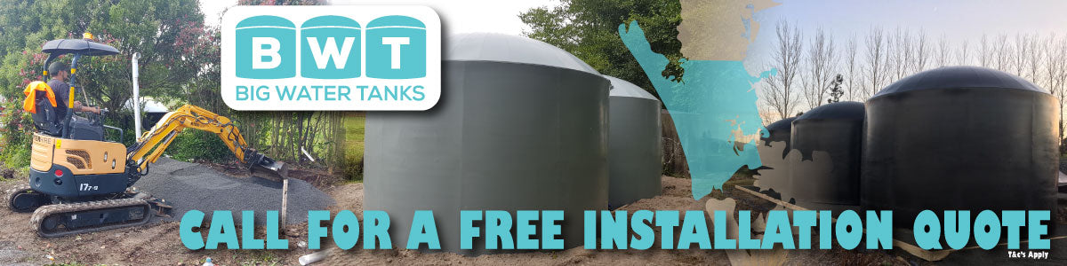 Big Water Tanks Installation Banner