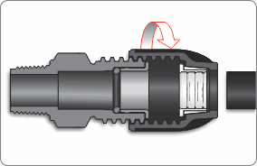 install instructions hansen compression fittings