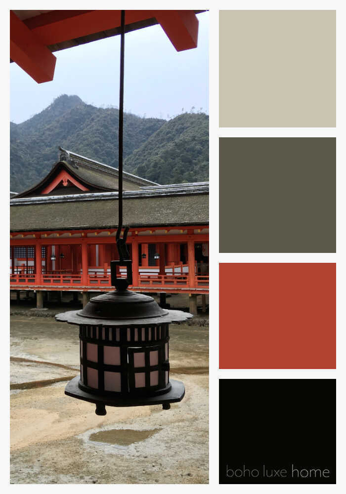 Japenese Color Palettes - Here are Japanese color palettes, perfect inpspiration for bringing a touch of Japan into your home.