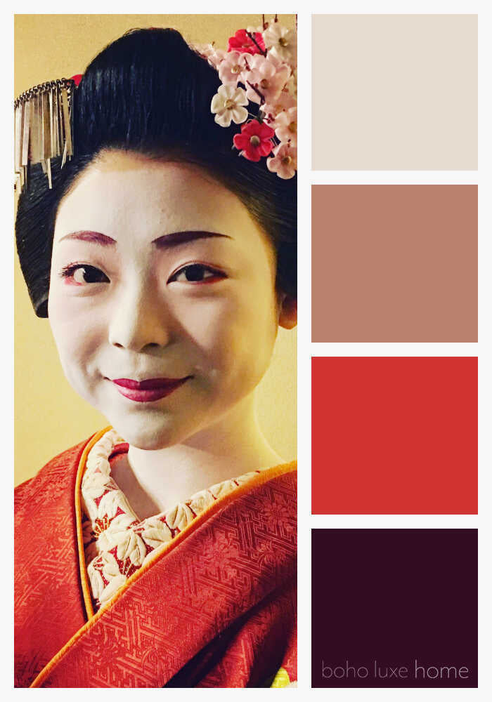 Japenese Color Palettes - Here are Japanese color palettes, perfect inpspiration for bringing a touch of Japan into your home.