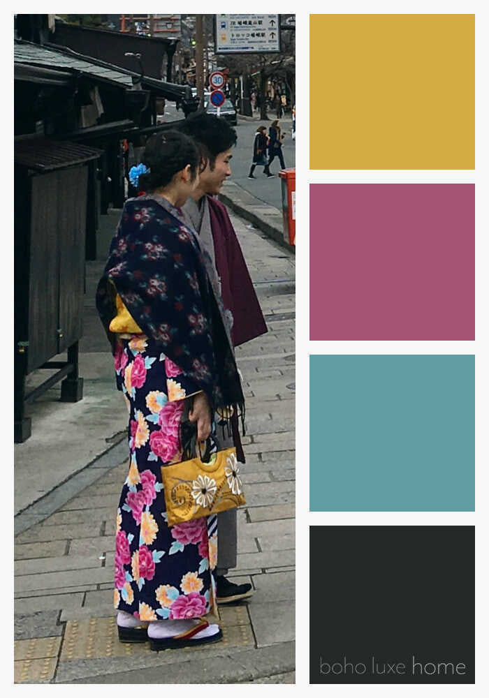 Japenese Color Palettes - Here are Japanese color palettes, perfect inpspiration for bringing a touch of Japan into your home.