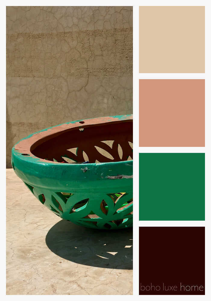 During our recent travels, Morocco's landscapes, fabrics, architecture and people inspired us to create some color palettes of our own. Each of these 38 photos from Morocco tells a travel story - and has inspired its own unique color palette. Use these color ways to start planning your wall colors, your decor, your outfit or any color scheme.