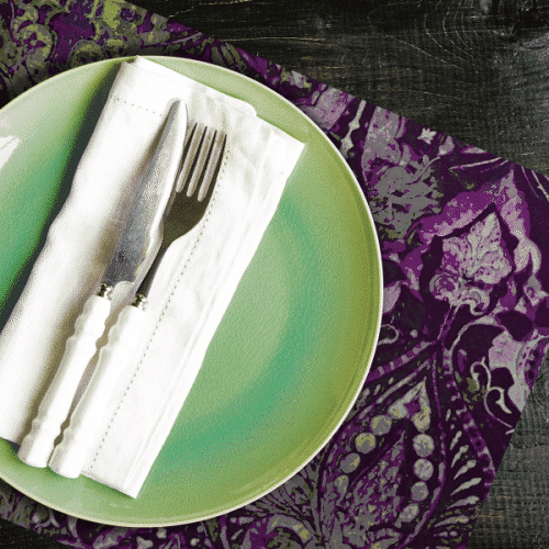 Neela Purple Paper Placemats