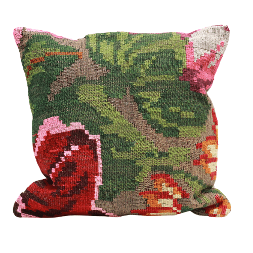 Rose Kilim Throw Pillow