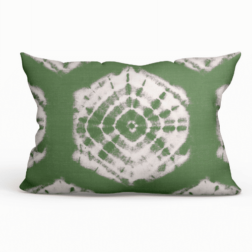 Lumbar Outdoor Pillow - Shibori Moss