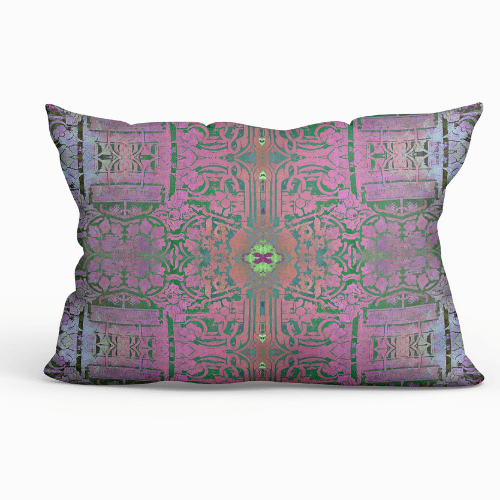 Lumbar Velvet Pillow - Luxury Vegan - Wolfton Heath