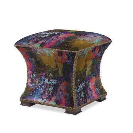 The Hourglass Ottoman - Vintage Gypsum