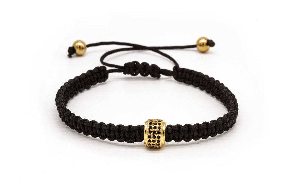 uncommon-mens-woven-bracelet-with-single-gold-charm-and-accent-beads
