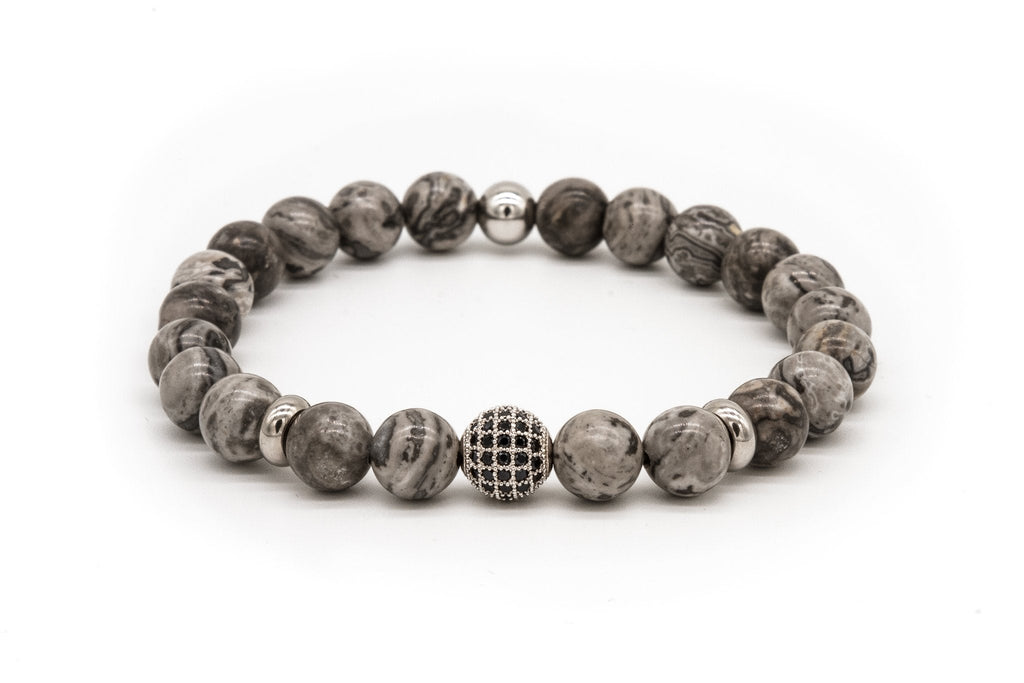 uncommon-mens-beads-bracelet-one-gold-jeweled-globe-charm-grey-jasper-beads