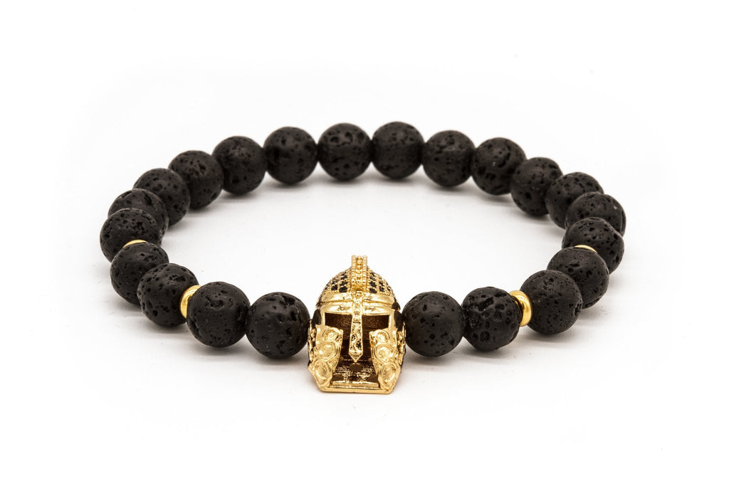 uncommon-mens-beads-bracelet-one-gold-jeweled-warrior-charm-black-lava-beads