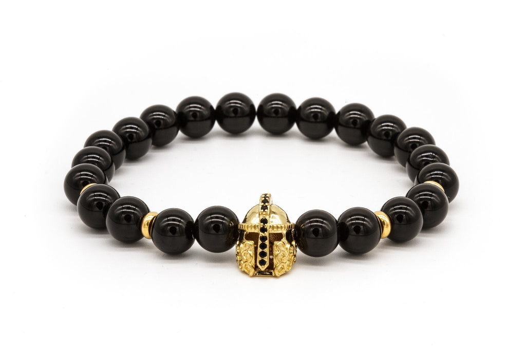 uncommon-mens-beads-bracelet-one-gold-jeweled-warrior-charm-black-onyx-beads-1