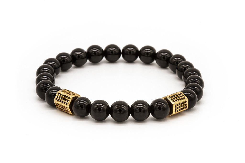 uncommon-mens-beads-bracelet-two-gold-jeweled-chest-charm-black-gloss-onyx-beads
