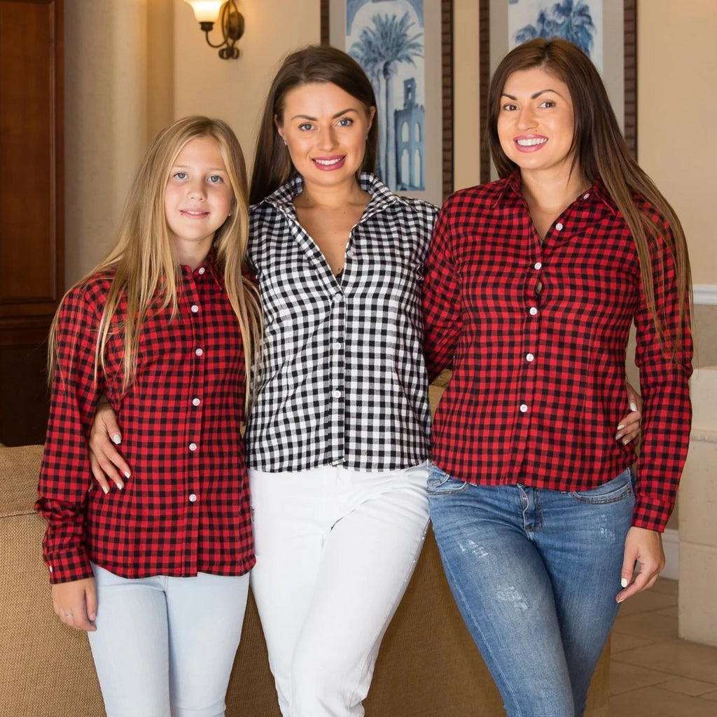 plaid bridesmaid shirts