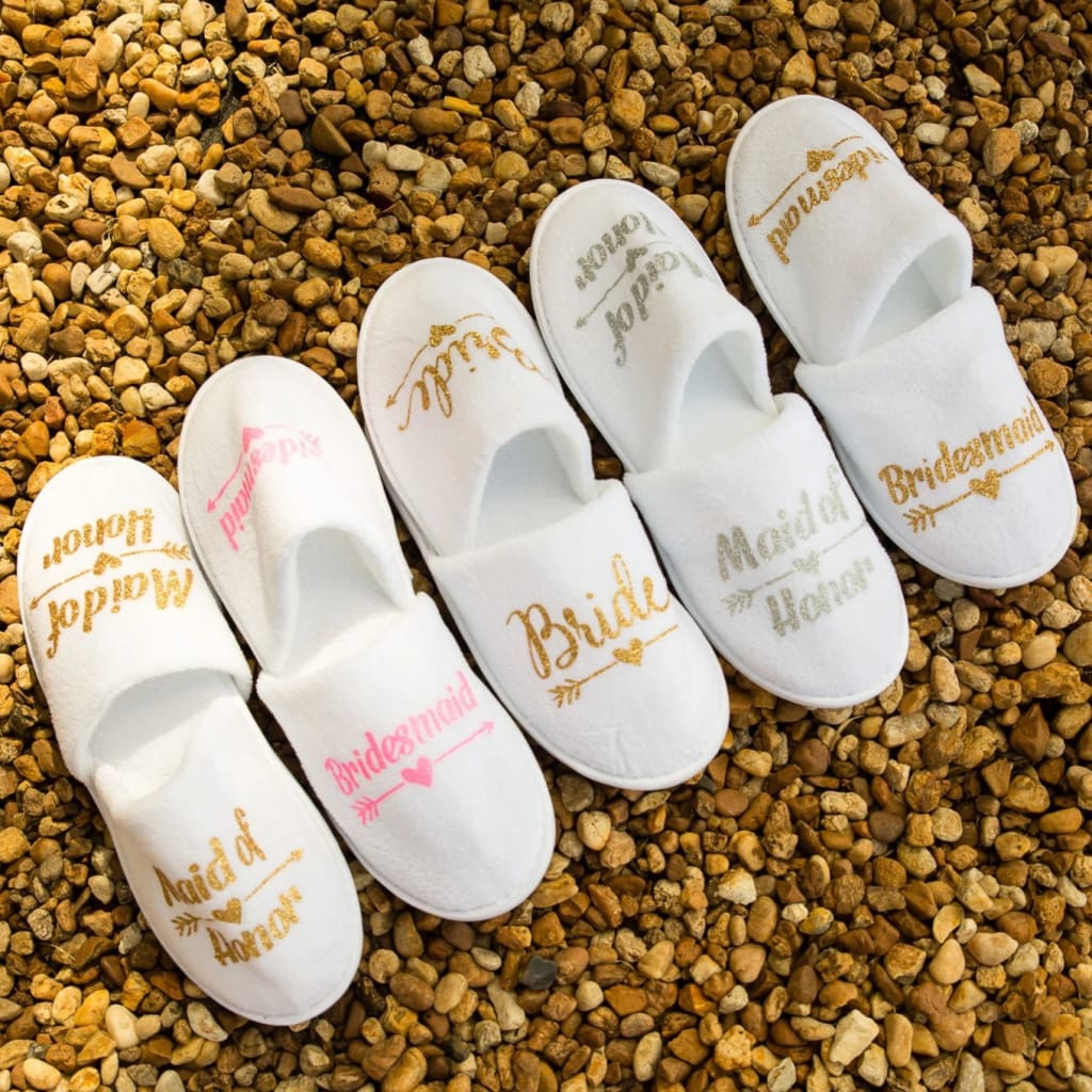 cute slippers for bridesmaids