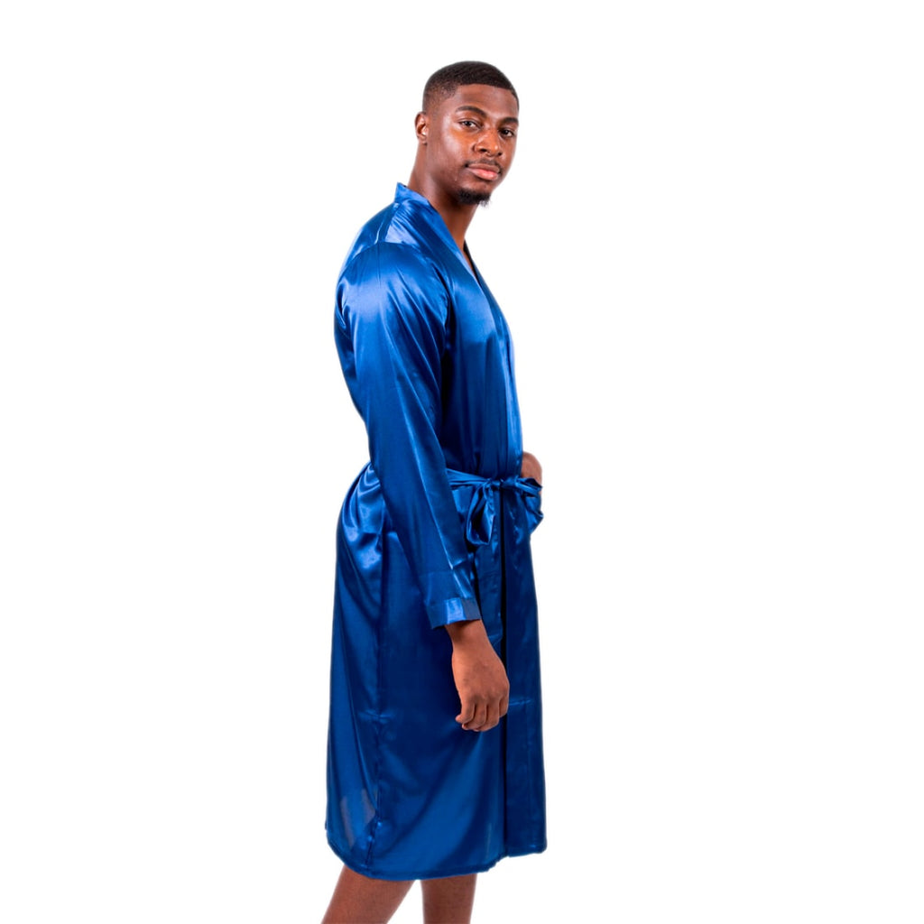 NK Men 3/4 Robe - Short Silk Robe for Men