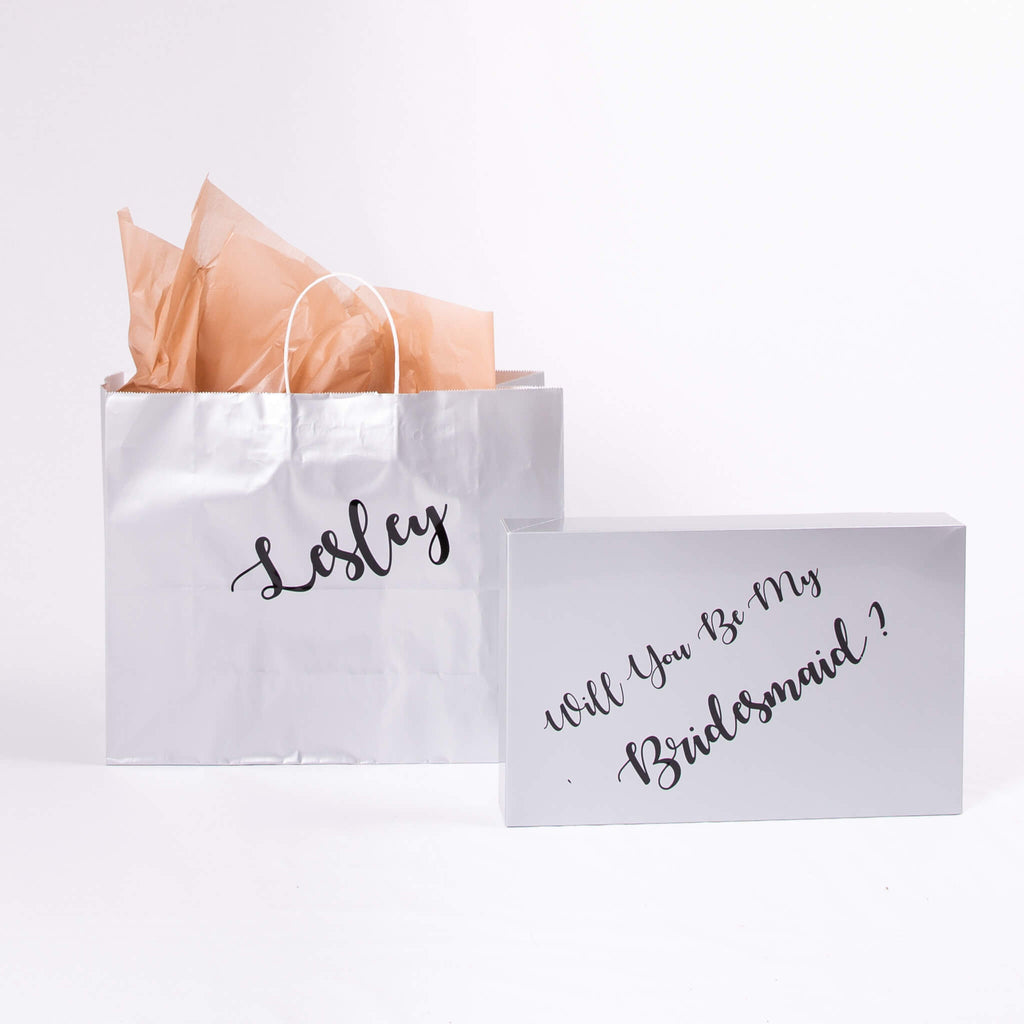 Download Glossy Handle Bag Bridesmaid Gift Bags Bridesmaid S World
