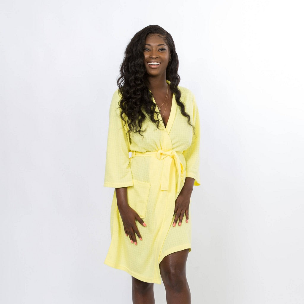 Mother’s Day gift Cotton Waffled robe+slippers