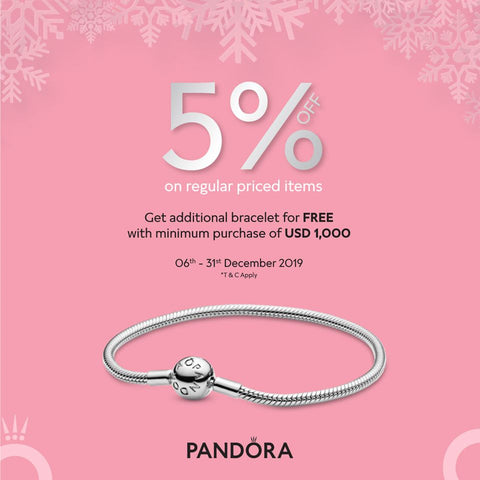 Pandora 5 percent off 