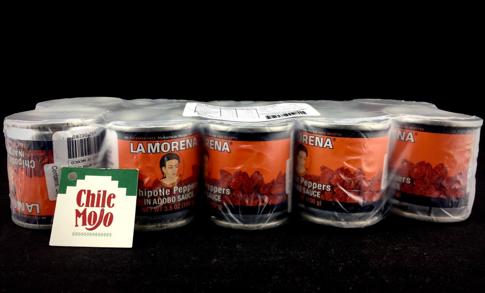 La Morena Chipotle en Adobo 100gm (little can) - pack of ten - Chile Mojo