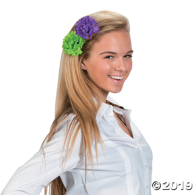 fiesta flower hair clips