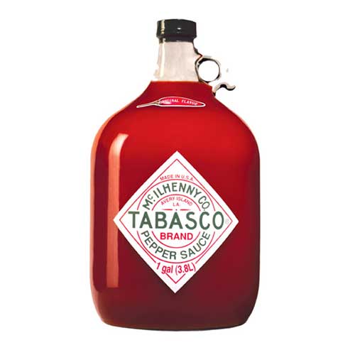 large bottle of tabasco