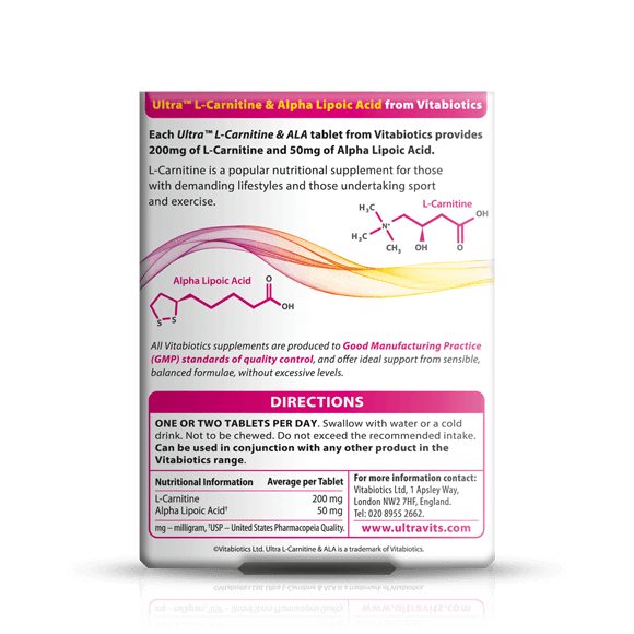 Ultra L Carnitine Ala Premium Quality Vitabiotics