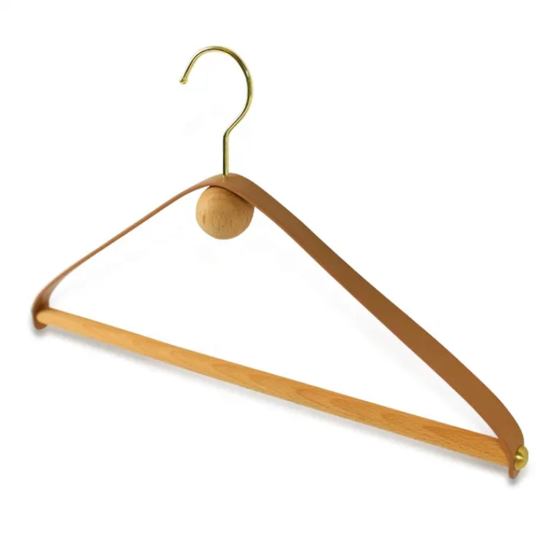 Black Walnut & Brass Household Hangers Natural Solid Wood Hangers Original  Ecological Solid Wood Hanger Wooden Hangers 