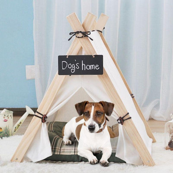 The Farmhouse Style Indoor Dog Tent from Estilo Living - Buy Dog Teepees Online & Other Pet Accessories