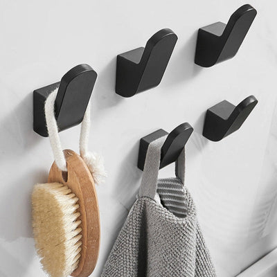 Black & White Aluminum Wall Hooks Decorative