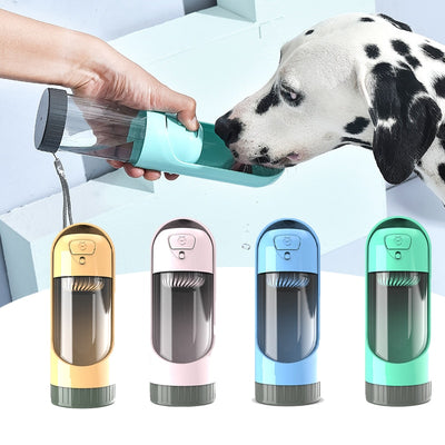 Dog Water Bottle, Multifunctional Dog Water Cup, Portable Drinking Bottle  For Dogs And Cats, Pet Travel Water Drink Bottle, 300 ML Water Cup(With  Filter) 