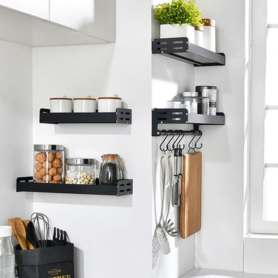 Wall-mounted Kitchen Organizer Whole Set - Plate Rack, Bowl Rack, Pot Lid  Holder/Cutting Board Holder, Knife Rack, Spice Rack, Utensil Holder