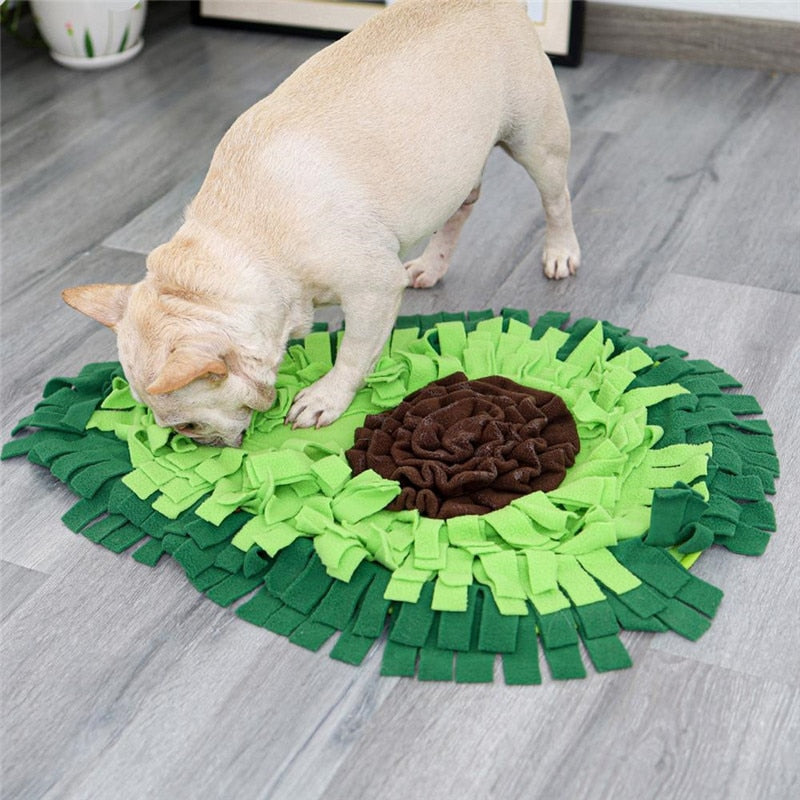 Puppy Pizza 2-in-1 Snuffle Mat for Dogs & Soft Dog Bed