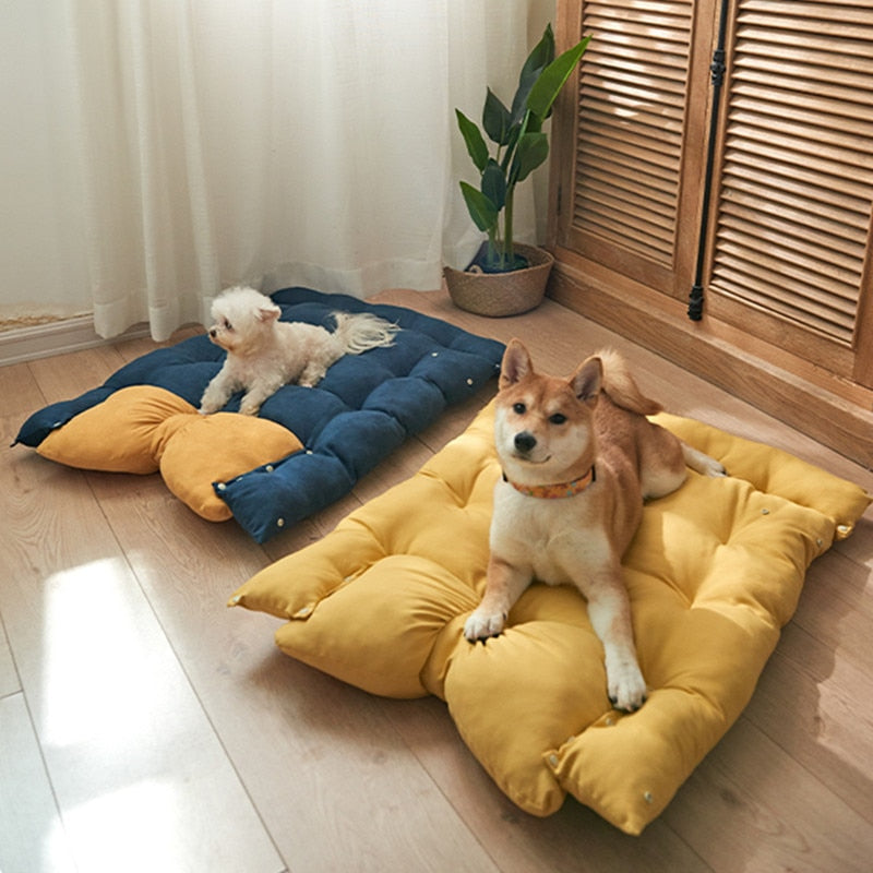Cute Bow Multifunctional Plush Dog Bed Mattress & Dog Bed Nest - Buy Dog Beds Online Now at Estilo Living