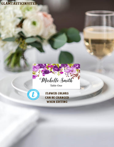 Place Cards Escort Cards Glamtasticinvites