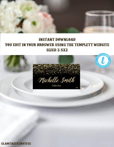 Place Cards Escort Cards Glamtasticinvites