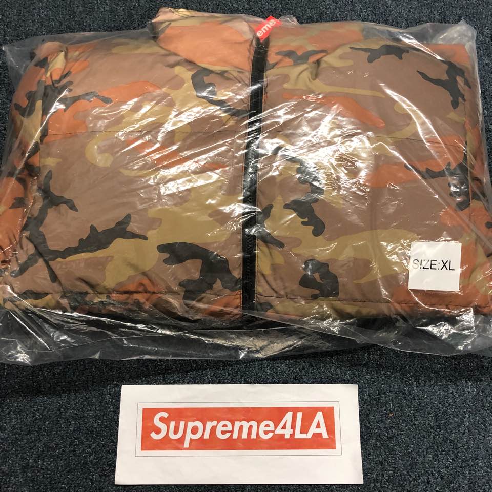 supreme orange camo jacket