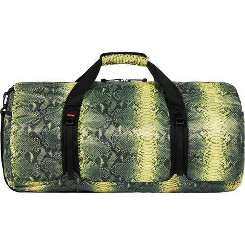 supreme north face duffel bag snakeskin