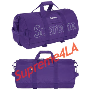 supreme purple duffle bag