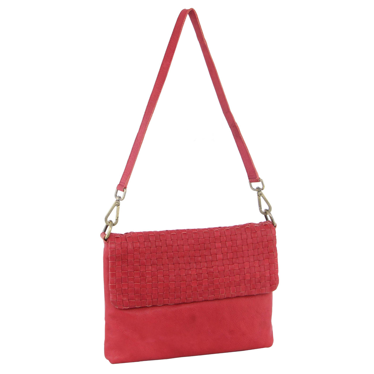 Pierre Cardin Woven Leather Crossbody Bag PC3280