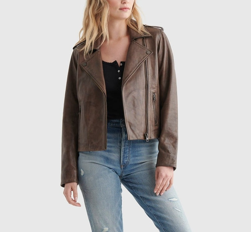 Women's Leather Biker -7W31451