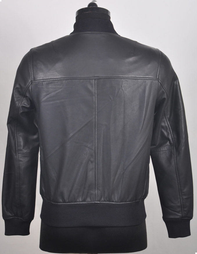 Men's Quilted Leather Zip Jacket - Duncan